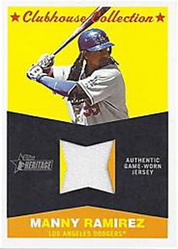 2009 Topps Heritage - Clubhouse Collection Relics #CC-MR Manny Ramirez Front