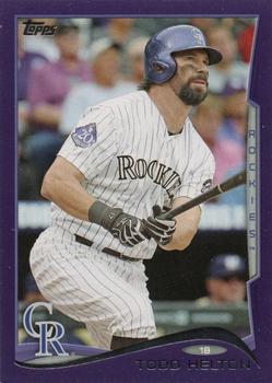 2014 Topps - Purple #17 Todd Helton Front