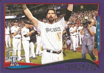 2014 Topps - Purple #253 Todd Helton Front