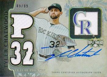 2014 Topps Triple Threads #114 Tyler Chatwood Front