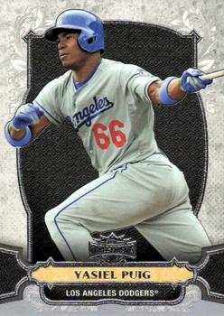 2014 Topps Triple Threads #9 Yasiel Puig Front