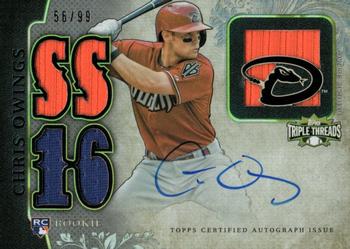 2014 Topps Triple Threads #131 Chris Owings Front
