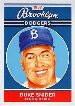 2011 Ronnie Joyner Commemorative 1957 Brooklyn Dodgers #24 Duke Snider Front