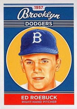 2011 Ronnie Joyner Commemorative 1957 Brooklyn Dodgers #27 Ed Roebuck Front