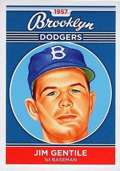 2011 Ronnie Joyner Commemorative 1957 Brooklyn Dodgers #36 Jim Gentile Front
