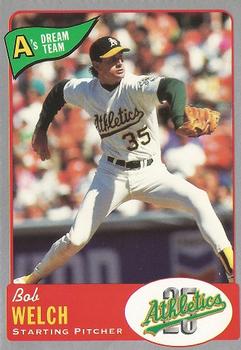 1992 Oakland Athletics Baseball Co. A's Dream Team #13 Bob Welch Front