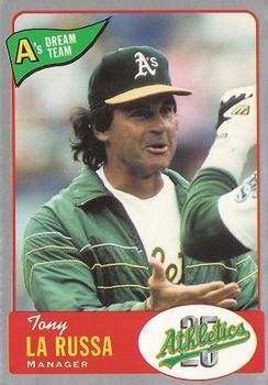 1992 Oakland Athletics Baseball Co. A's Dream Team #16 Tony La Russa Front