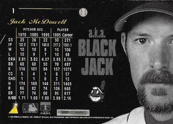 1996 Pinnacle Aficionado - First Pitch Preview #1 Jack McDowell Back