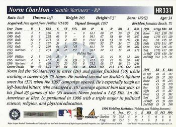 1997 Score Hobby Reserve #HR331 Norm Charlton Back