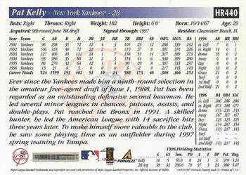 1997 Score Hobby Reserve #HR440 Pat Kelly Back