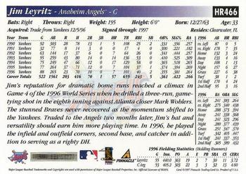1997 Score Hobby Reserve #HR466 Jim Leyritz Back