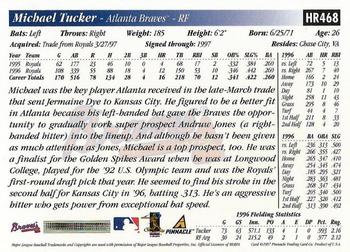 1997 Score Hobby Reserve #HR468 Michael Tucker Back