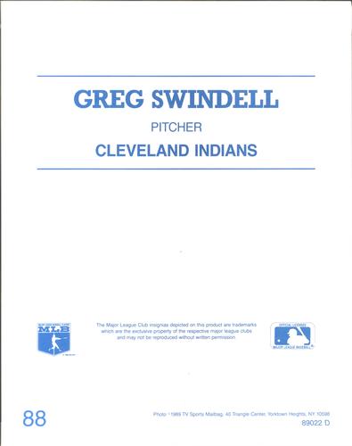 1989 TV Sports Mailbag #88 Greg Swindell Back