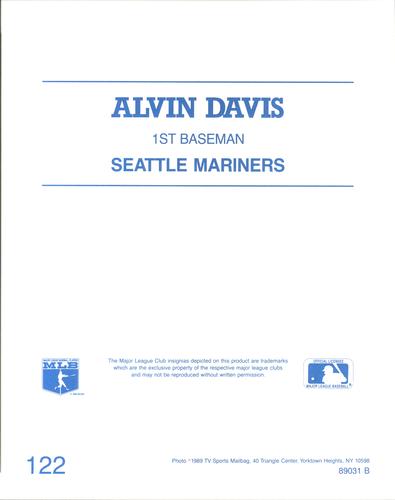 1989 TV Sports Mailbag #122 Alvin Davis Back