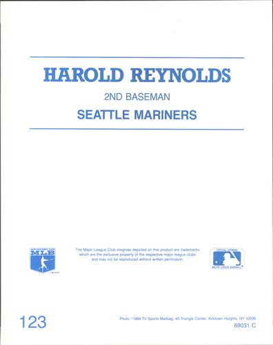 1989 TV Sports Mailbag #123 Harold Reynolds Back
