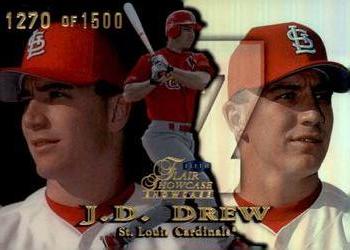 1999 Flair Showcase - Flair Showcase Row 1 (Showcase) #6 J.D. Drew Front