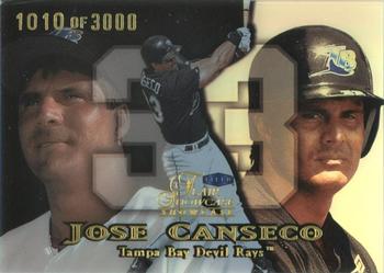 1999 Flair Showcase - Flair Showcase Row 1 (Showcase) #61 Jose Canseco Front