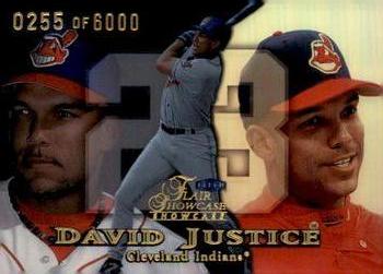1999 Flair Showcase - Flair Showcase Row 1 (Showcase) #111 David Justice Front
