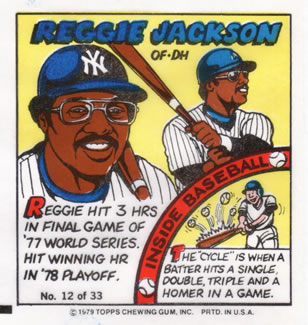 1979 Topps Comics #12 Reggie Jackson Front