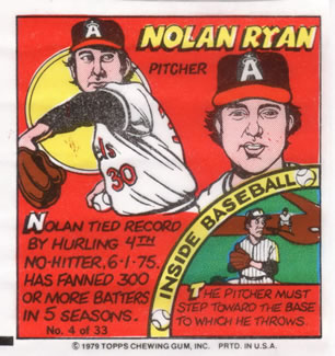1979 Topps Comics #4 Nolan Ryan Front