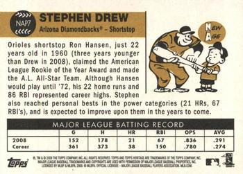 2009 Topps Heritage - New Age Performers #NAP7 Stephen Drew Back