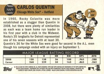 2009 Topps Heritage - New Age Performers #NAP9 Carlos Quentin Back