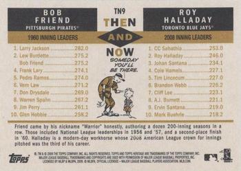 2009 Topps Heritage - Then and Now #TN9 Bob Friend / Roy Halladay Back