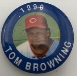 1990 MLBPA Baseball Buttons #NNO Tom Browning Front