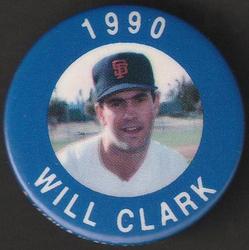 1990 MLBPA Baseball Buttons #NNO Will Clark Front