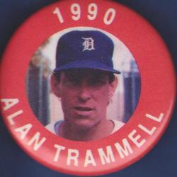 1990 MLBPA Baseball Buttons #NNO Alan Trammell Front