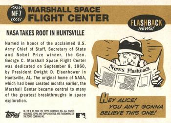 2009 Topps Heritage - News Flashbacks #NF7 Marshall Space Flight Center Back