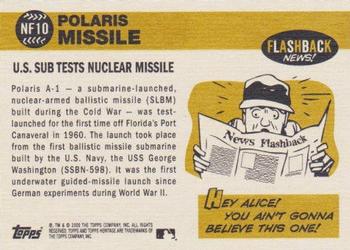 2009 Topps Heritage - News Flashbacks #NF10 Polaris Missile Back