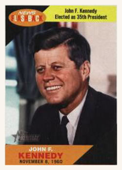 2009 Topps Heritage - News Flashbacks #NF9 John F. Kennedy Front