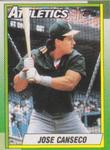 1990 Topps Doubleheaders #NNO Jose Canseco Front