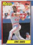 1990 Topps Doubleheaders #NNO Eric Davis Front