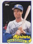 1990 Topps Doubleheaders #NNO Ken Griffey, Jr. Back