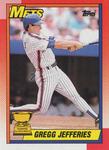 1990 Topps Doubleheaders #NNO Gregg Jefferies Front