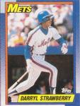 1990 Topps Doubleheaders #NNO Darryl Strawberry Front