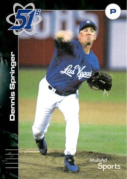 2002 MultiAd Las Vegas 51s #24 Dennis Springer Front