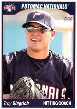2005 Choice Potomac Nationals #3 Troy Gingrich Front
