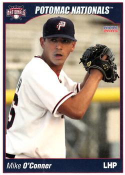 2005 Choice Potomac Nationals #20 Mike O'Connor Front