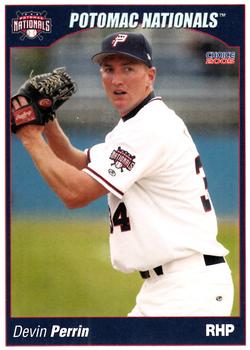 2005 Choice Potomac Nationals #22 Devin Perrin Front