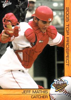 2005 MultiAd Pacific Coast League Top Prospects #21 Jeff Mathis Front