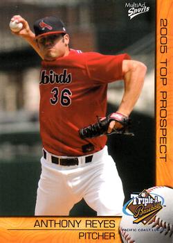 2005 MultiAd Pacific Coast League Top Prospects #27 Anthony Reyes Front
