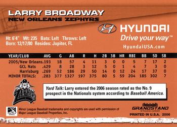 2006 Grandstand Hyundai Triple-A Legends - Series 1 #NNO Larry Broadway Back