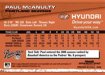 2006 Grandstand Hyundai Triple-A Legends - Series 1 #NNO Paul McAnulty Back