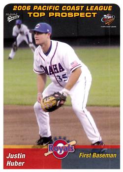 2006 MultiAd Pacific Coast League Top Prospects #18 Justin Huber Front