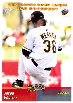 2006 MultiAd Pacific Coast League Top Prospects #27 Jered Weaver Front