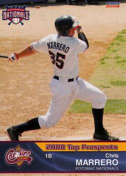 2008 Choice Carolina League Top Prospects #6 Chris Marrero Front