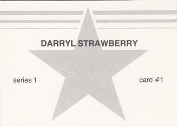 1988 Red Stars Series 1 (unlicensed) #1 Darryl Strawberry Back